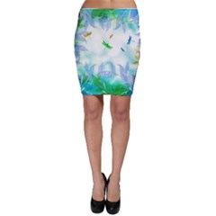 Scrapbooking Tropical Pattern Bodycon Skirt by Simbadda