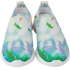 Scrapbooking Tropical Pattern Kids  Slip On Sneakers by Simbadda