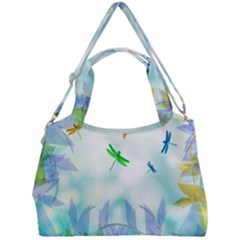 Scrapbooking Tropical Pattern Double Compartment Shoulder Bag by Simbadda