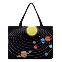 Solar System Planets Sun Space Medium Tote Bag by Simbadda