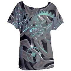 Gears Machine Machines Women s Oversized Tee by Bajindul