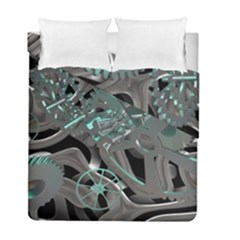 Gears Machine Machines Duvet Cover Double Side (full/ Double Size) by Bajindul