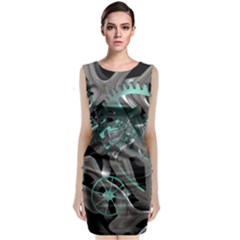 Gears Machine Machines Classic Sleeveless Midi Dress