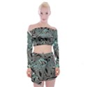 Gears Machine Machines Off Shoulder Top with Mini Skirt Set View1