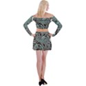 Gears Machine Machines Off Shoulder Top with Mini Skirt Set View2