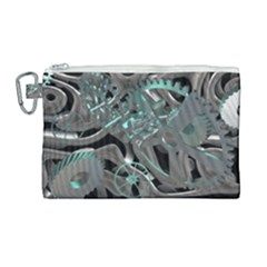 Gears Machine Machines Canvas Cosmetic Bag (large) by Bajindul