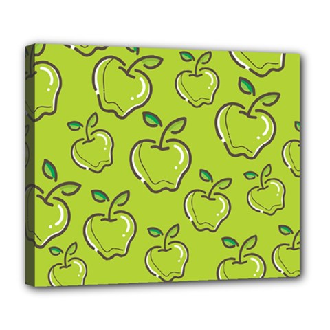 Fruit Apple Green Deluxe Canvas 24  X 20  (stretched)