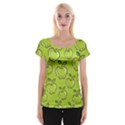 Fruit Apple Green Cap Sleeve Top View1