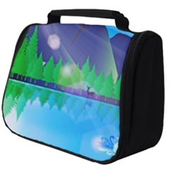 Forest Landscape Pine Trees Forest Full Print Travel Pouch (big) by Simbadda