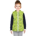 Fruit Apple Green Kids  Hooded Puffer Vest View1