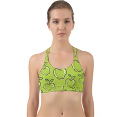 Fruit Apple Green Back Web Sports Bra by HermanTelo