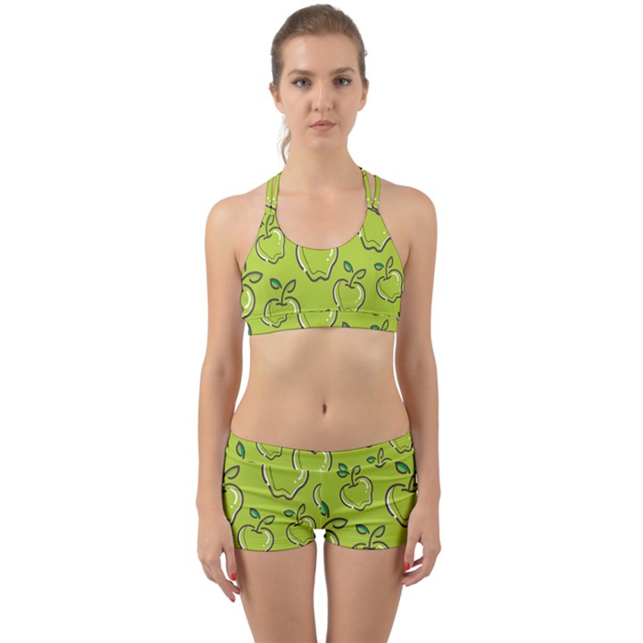 Fruit Apple Green Back Web Gym Set