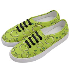 Fruit Apple Green Women s Classic Low Top Sneakers by HermanTelo