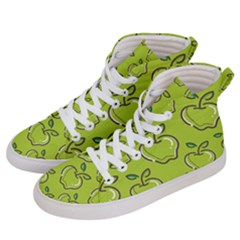 Fruit Apple Green Women s Hi-top Skate Sneakers