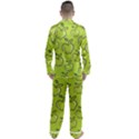 Fruit Apple Green Men s Satin Pajamas Long Pants Set View2