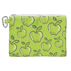 Fruit Apple Green Canvas Cosmetic Bag (xl) by HermanTelo