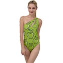 Fruit Apple Green To One Side Swimsuit View1