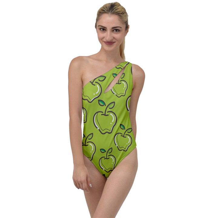 Fruit Apple Green To One Side Swimsuit