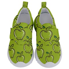 Fruit Apple Green Kids  Velcro No Lace Shoes