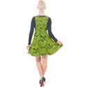 Fruit Apple Green Plunge Pinafore Velour Dress View2