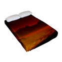 Galaxy Galaxies Bump Together Lava Fitted Sheet (Full/ Double Size) View2