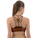 Galaxy Galaxies Bump Together Lava Back Web Sports Bra View2