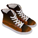 Galaxy Galaxies Bump Together Lava Women s Hi-Top Skate Sneakers View3