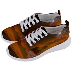 Galaxy Galaxies Bump Together Lava Men s Lightweight Sports Shoes by Simbadda