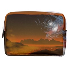 Galaxy Galaxies Bump Together Lava Make Up Pouch (medium) by Simbadda