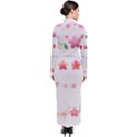 Sakura Border Cherry Blossom Turtleneck Maxi Dress View2