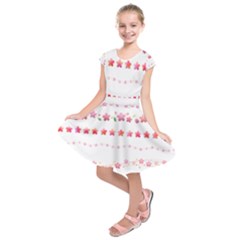 Sakura Border Cherry Blossom Kids  Short Sleeve Dress by Simbadda