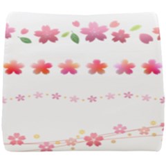 Sakura Border Cherry Blossom Seat Cushion by Simbadda