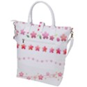 Sakura Border Cherry Blossom Buckle Top Tote Bag View2