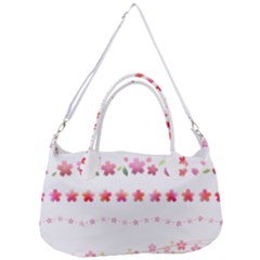 Sakura Border Cherry Blossom Removal Strap Handbag by Simbadda