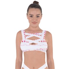 Sakura Border Cherry Blossom Bandaged Up Bikini Top