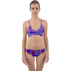 Stars Beveled 3d Abstract Wrap Around Bikini Set by Mariart