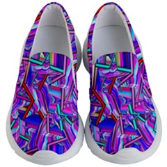 Stars Beveled 3d Abstract Kids  Lightweight Slip Ons