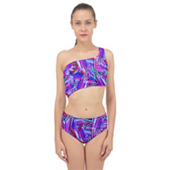 Stars Beveled 3d Abstract Spliced Up Two Piece Swimsuit