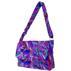 Stars Beveled 3d Abstract Full Print Messenger Bag