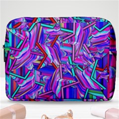 Stars Beveled 3d Abstract Make Up Pouch (large) by Mariart