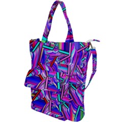 Stars Beveled 3d Abstract Shoulder Tote Bag