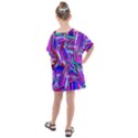 Stars Beveled 3d Abstract Kids  One Piece Chiffon Dress View2