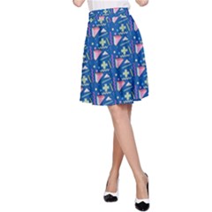 Memphis Pattern A-line Skirt by Simbadda