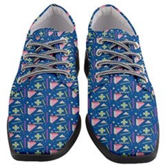 Memphis Pattern Women Heeled Oxford Shoes