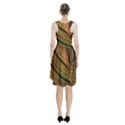 Leaf Patten Lines Colorful Plant Racerback Midi Dress View2