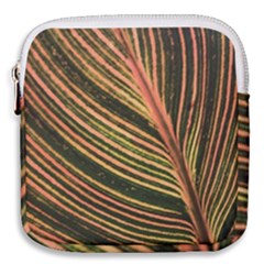 Leaf Patten Lines Colorful Plant Mini Square Pouch by Simbadda