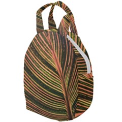 Leaf Patten Lines Colorful Plant Travel Backpacks by Simbadda