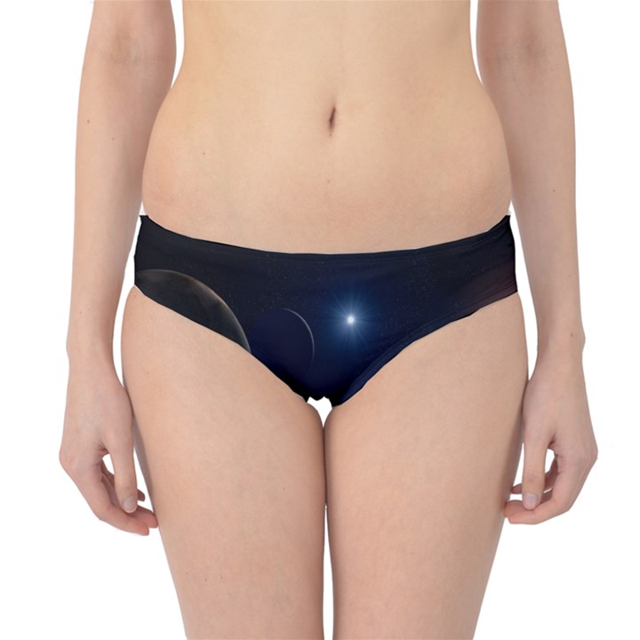 Lunar Landscape Star Brown Dwarf Hipster Bikini Bottoms