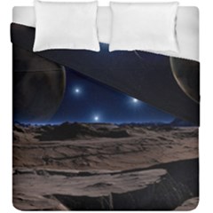 Lunar Landscape Star Brown Dwarf Duvet Cover Double Side (king Size) by Simbadda