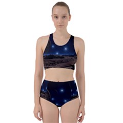 Lunar Landscape Star Brown Dwarf Racer Back Bikini Set by Simbadda